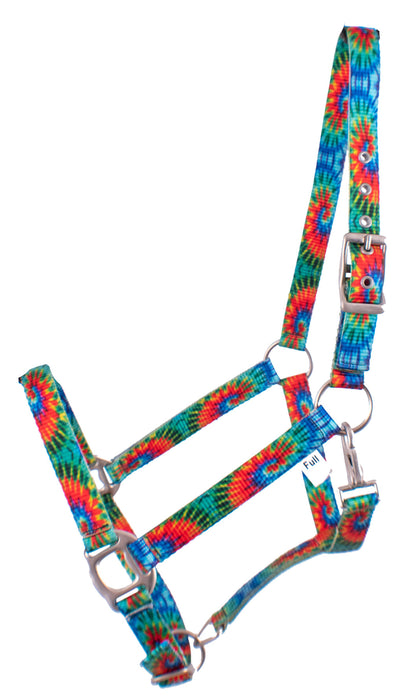 Showman Premium Nylon Halter - TieDye  