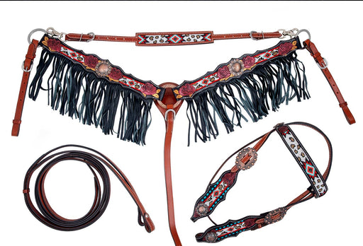 Showman Southwest & Cheetah Tack Set -   