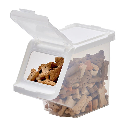 Stackable Pet Treat Bin - BU2M - White Lid / Clear Base - 1 - 1