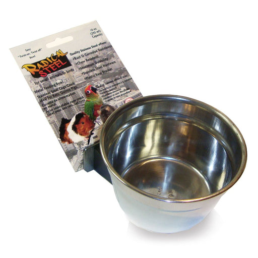 Stainless Steel Crock, 10 oz - Jeffers - Animal & Pet Supplies > Pet Bowls, Feeders & Waterers