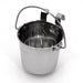 Stainless Steel Pail, Flat Sided Hook-On with Rivets - 010LB-8356 - 1 qt - 1 ct - 2