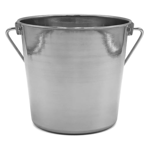 Stainless Steel Pail, Round with Rivets - 010LB-8361 - 1 quart - 1