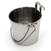 Stainless Steel Pail, Round with Rivets - 010LB-8361 - 1qt - 2