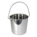 Stainless Steel Pail, Round with Rivets - 010LB-8364 - 6qt - 10