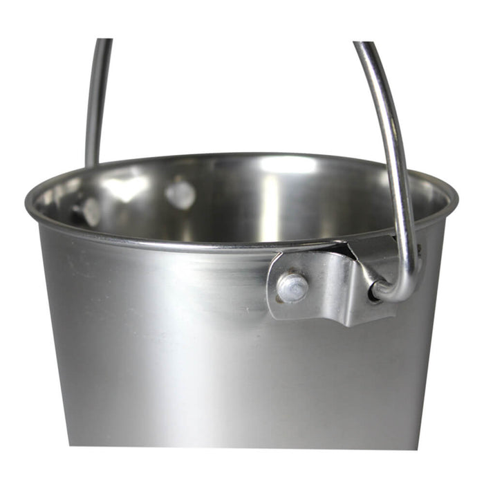 Stainless Steel Pail, Round with Rivets - Jeffers - Farm & Ranch Supplies > Farm & Ranch Supplies