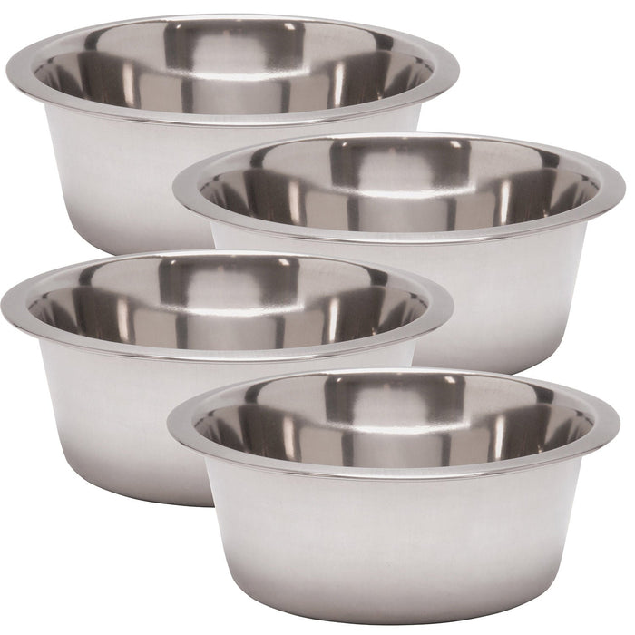 Standard Stainless Steel Bowls - Jeffers - Animal & Pet Supplies > Pet Bowls, Feeders & Waterers