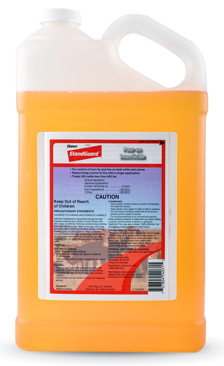StandGuard Pour-On Insecticide for Livestock Fly Control — Jeffers