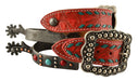 Stone Spur & Spur Strap Set, Red/Turquoise - Jeffers - Horse Supplies > Horse Tack > Stirrups