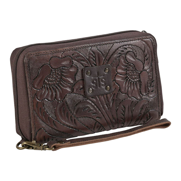 STS Westward Kacy Tooled Leather Zip - Around Organizer - Jeffers - Women > Accessories, Jewelry, Handbags