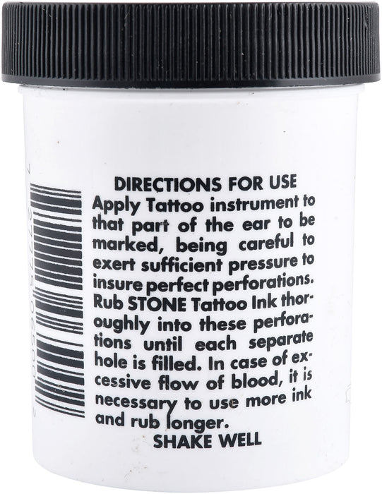 Tattoo Ink, 3 oz - Black Tattoo Ink, 3 oz Jar  