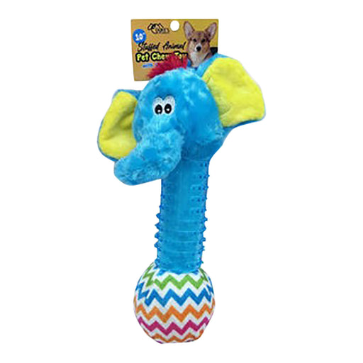 Stuffed Elephant Head Sensory Toy, 10" - KL22C - Blue - 10" - 1