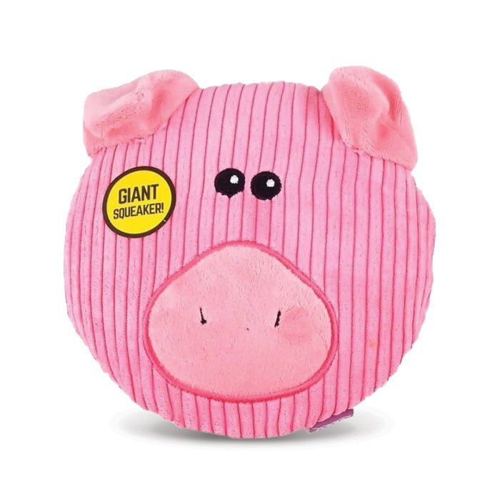 Sub - Woofers Stuffing - Free Flat Assorted Farm Animal Corduroy Dog Toy with Large Squeaker, Each - MRBI - Assorted - 1 Count - 6