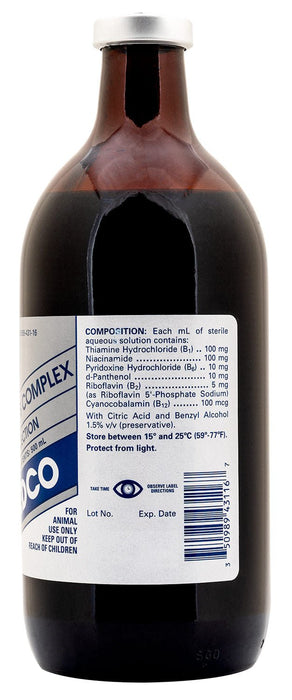 Super B Complex Injection for Swine, Cattle and Sheep Jeffers Super B Complex Injection for Swine, Cattle and Sheep Jeffers