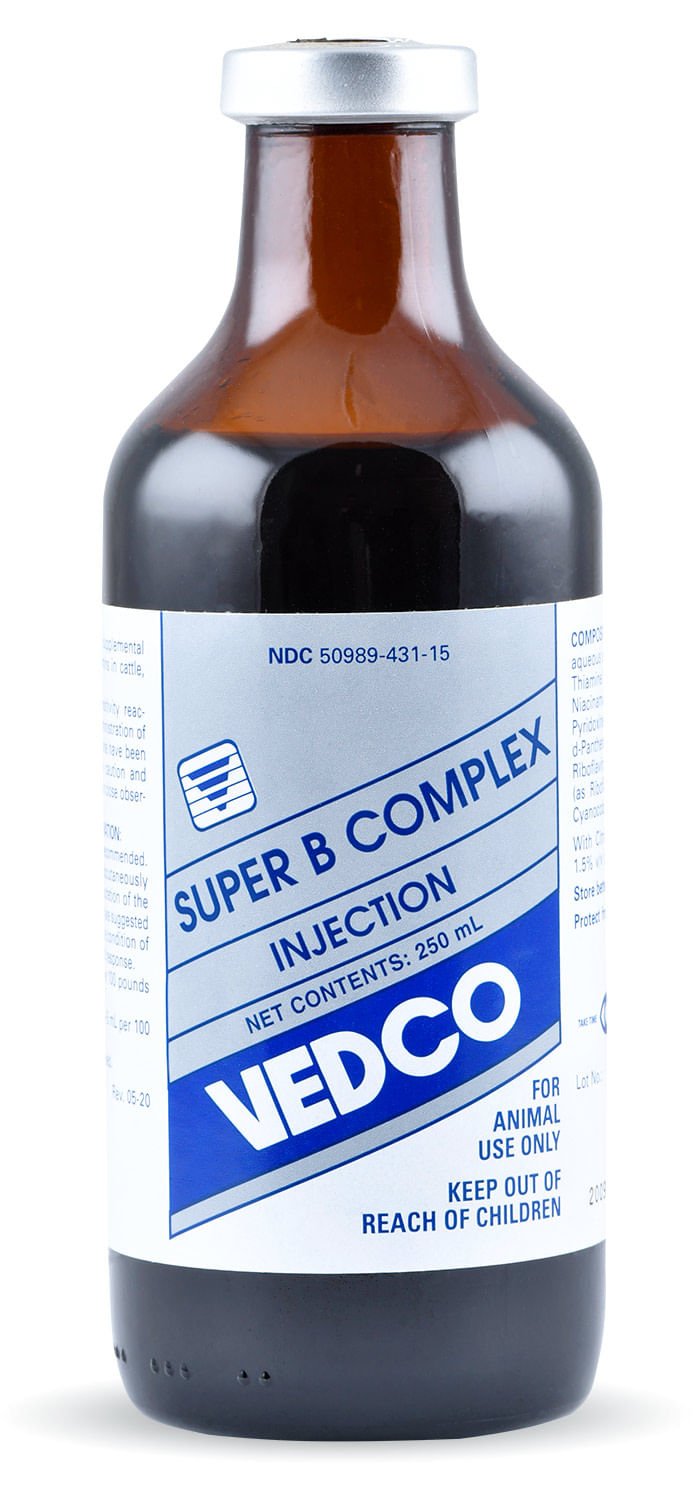 Super B Complex Injection for Swine, Cattle and Sheep Jeffers Super B Complex Injection for Swine, Cattle and Sheep Jeffers