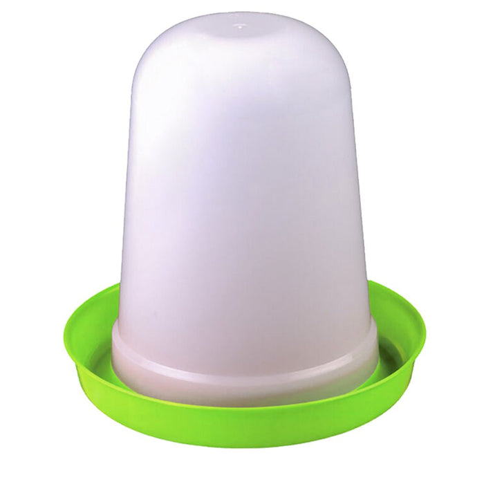 Super Eco Poultry Waterer – Easy - Fill, Transparent Chicken Drink Dispenser - GAUCV - 5 Liter - Lime Green - 2