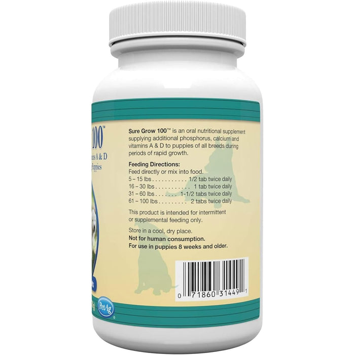 Sure Grow 100 Puppy Supplement, 100 Count Chewable Tablets - TFS1 - 7