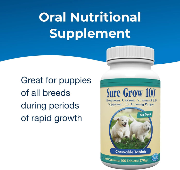 Sure Grow 100 Puppy Supplement, 100 Count Chewable Tablets - TFS1 - 2