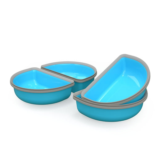 SureFeed Half Bowls for Microchip Pet Feeder Connect, 4-Pack - 010MER-211693 - Blue - 4 ct - 1
