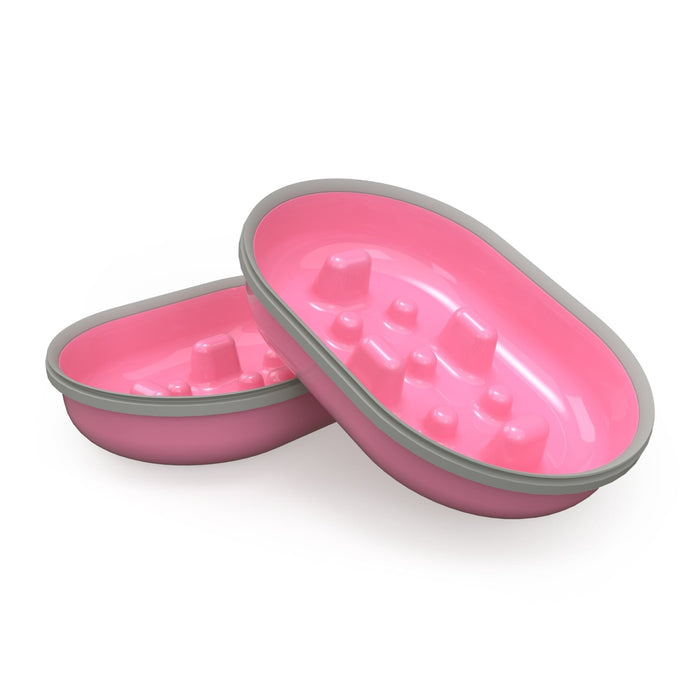 SureFeed Slow Feed Bowls for Microchip Pet Feeders, 2-Pack - 010MER-211691 - Pink - 2 ct - 7