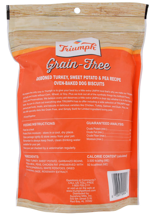 Triumph Grain-Free Turkey, Sweet Potato & Pea Biscuits -   