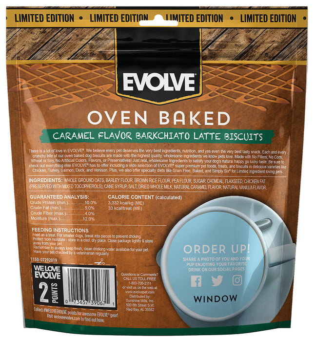 Evolve Limited Edition Caramel Flavor Barkchiato Latte Biscuits -   