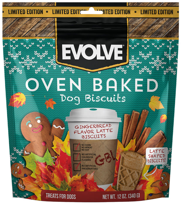 Evolve Limited Edition Gingerbread Flavor Latte Biscuits -   