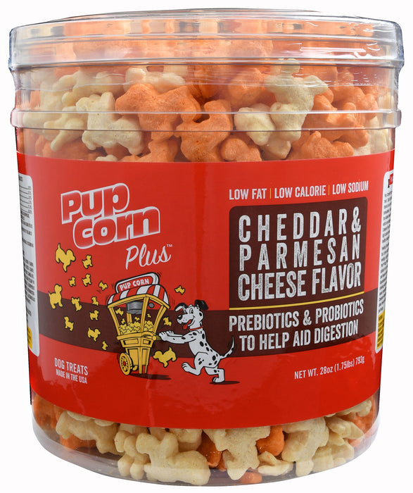 PupCorn, 28 oz tub - Cheddar & Parmesan Cheese PupCorn  