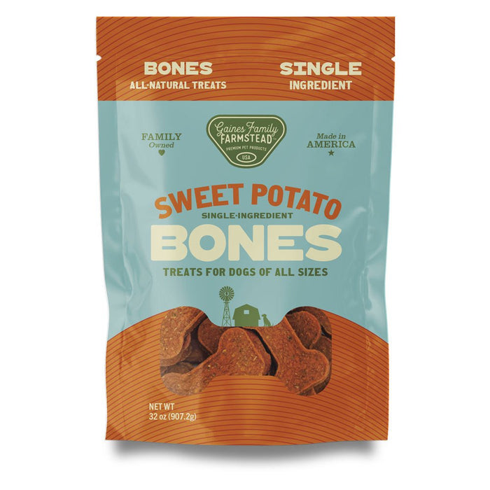 Sweet Potato Bones Dog Treats – All Natural, Limited Ingredient, Oven - Baked, Made in USA - GFF8 - Sweet Potato - 32 oz - 30
