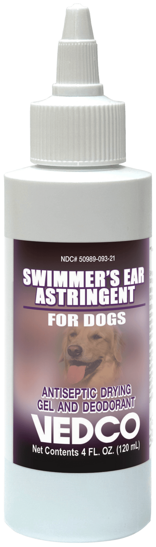 Swimmers Ear Astringent for Dogs – Antiseptic Drying Gel & Deodorant, 4 oz - WVDL - Gel - 4 oz - 1
