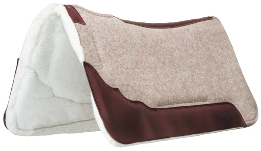 Synergy Contoured EVA Sport Foam Wool Saddle Pad, Merino Wool - WLC1CN - 1