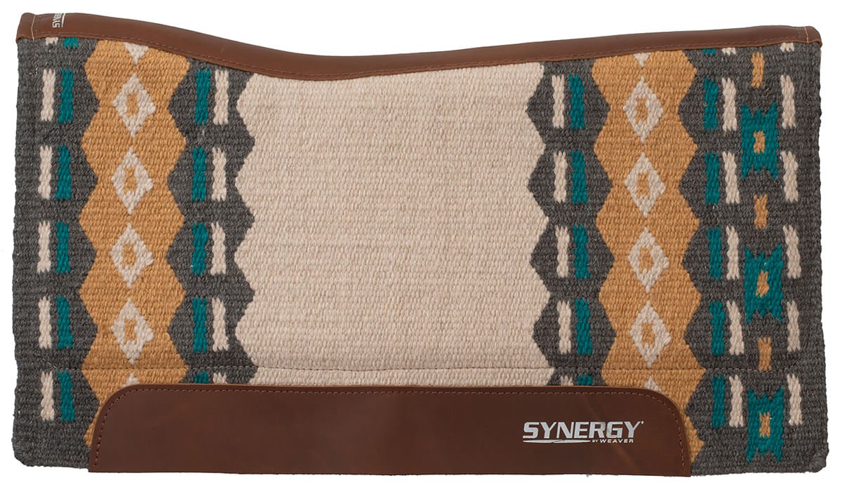 Synergy Contoured Performance Buckstitch Saddle Pad - Jeffers - Horse Supplies > Horse Tack > Saddle Pads & Blankets