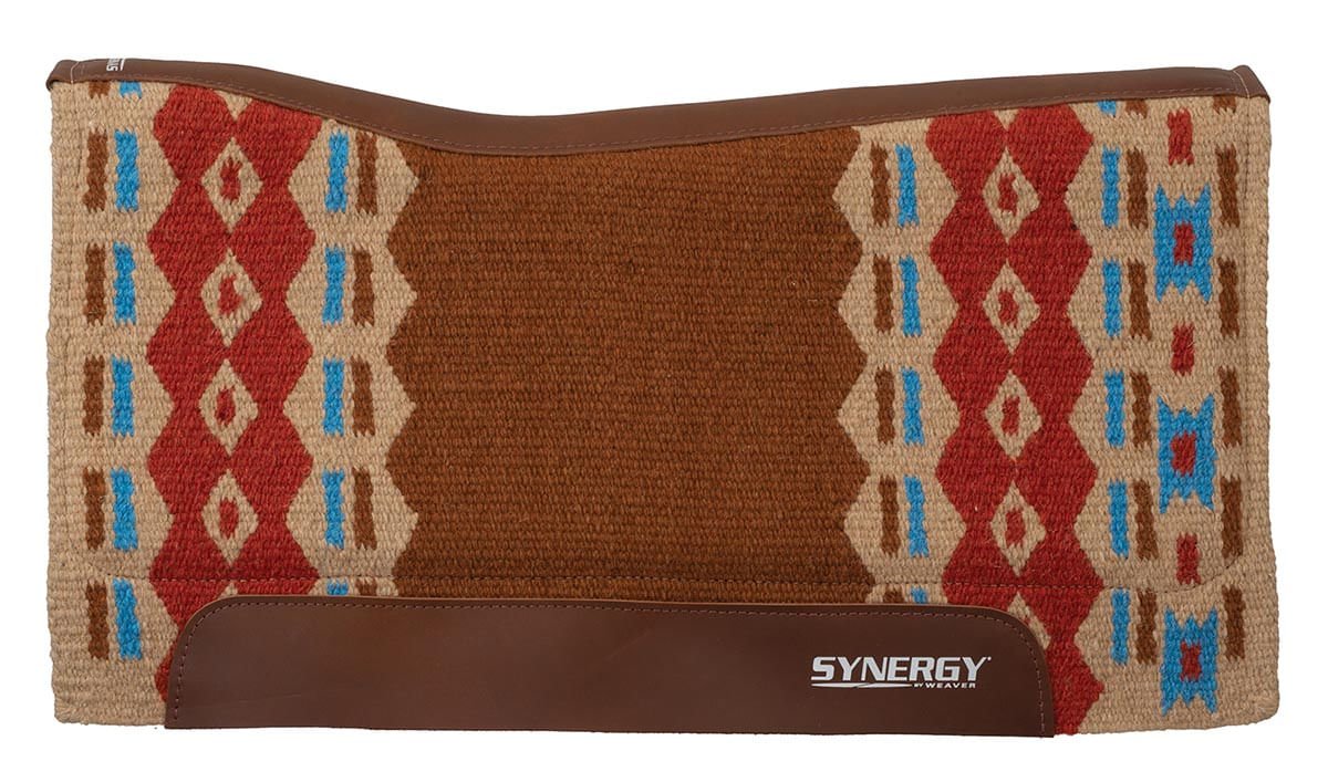 Synergy Contoured Performance Buckstitch Saddle Pad - Jeffers - Horse Supplies > Horse Tack > Saddle Pads & Blankets