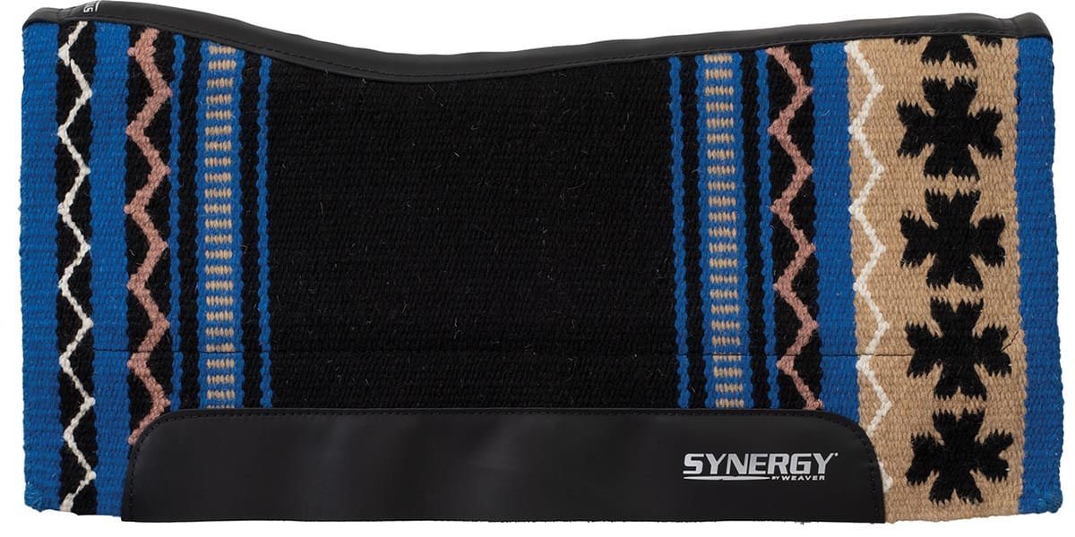 Synergy Contoured Performance Clover Saddle Pad - WLC2JF - Black/Sand - 2