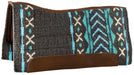 Synergy Contoured Performance Mojave Saddle Pad - WLC1C3 - Charcoal/Turquoise - 1