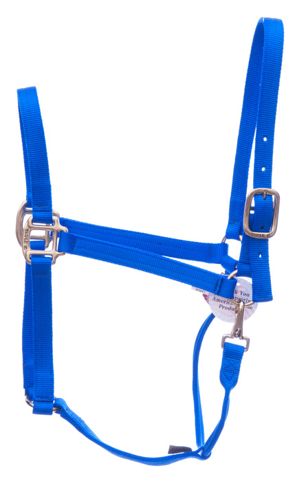 Triple E Nylon Draft Halter, Large (2000-2400 lb) - Royal Blue  