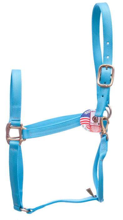 Triple E Nylon Draft Halter, Large (2000-2400 lb) - Turquoise  