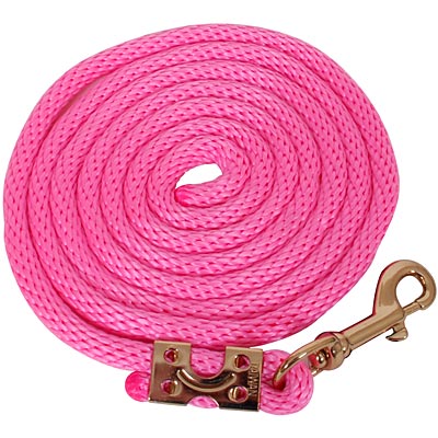 Triple E Mini Poly Horse Lead Rope w/ Bolt Snap, 7" - Pink  