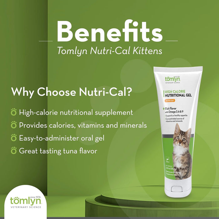 Nutri-Cal® High Calorie Nutritional Gel Fish Flavor for Kittens, 4.25 oz
