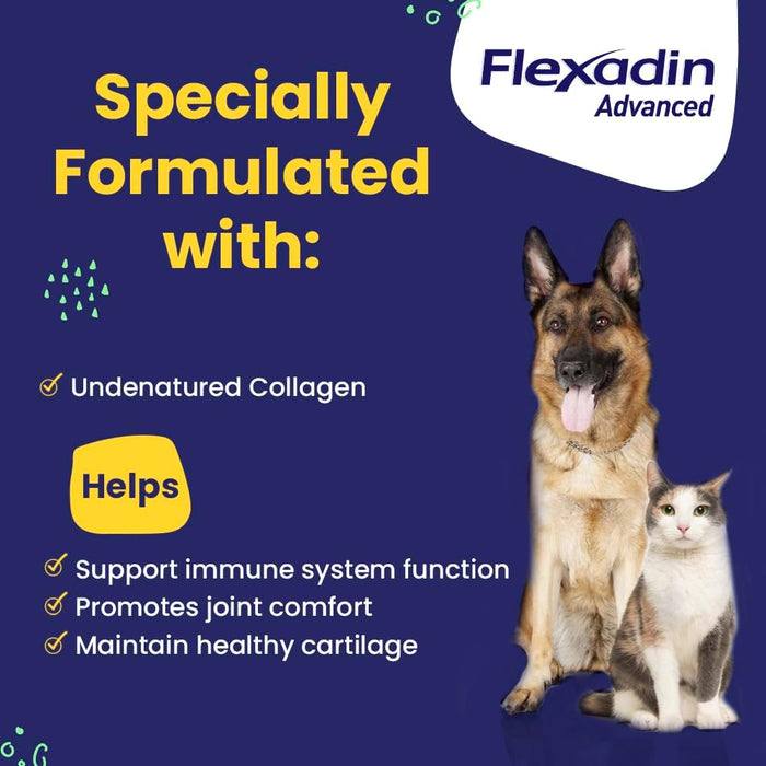 Flexadin Advanced Chews with UC-II Joint Supplement for Dogs & Cats