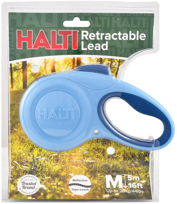 Halti Blue Retractable Lead - Medium Blue Retractable Lead  