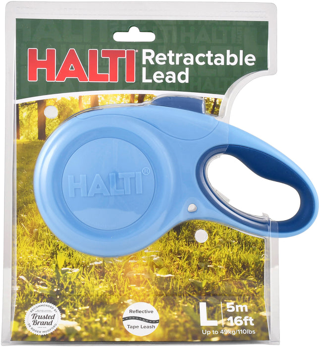 Halti Blue Retractable Lead - Large Blue Retractable Lead  