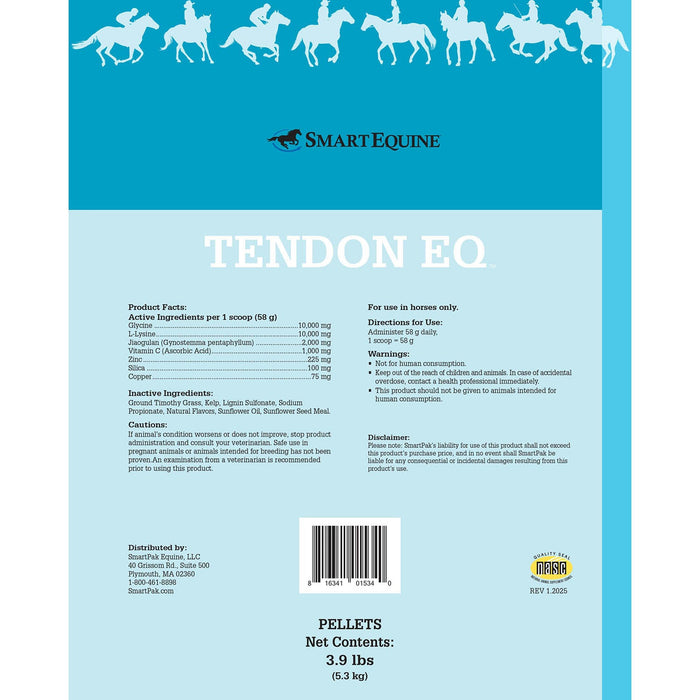 Tendon EQ, Soft Tissue Support Health Supplement for Horses, Pellets - SMACL - 3.9 lb - 2