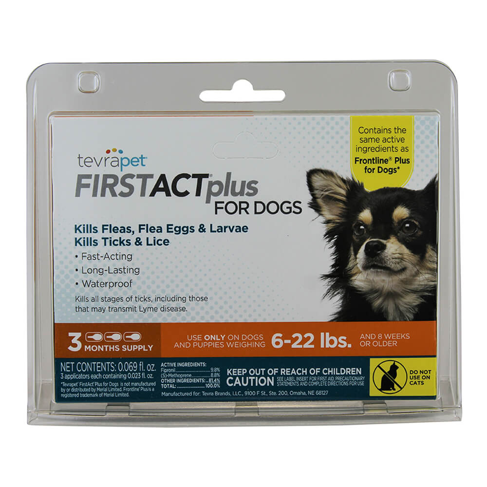 TevraPet FirstAct Plus for Dogs, 3 Month Supply for Flea & Tick — Jeffers