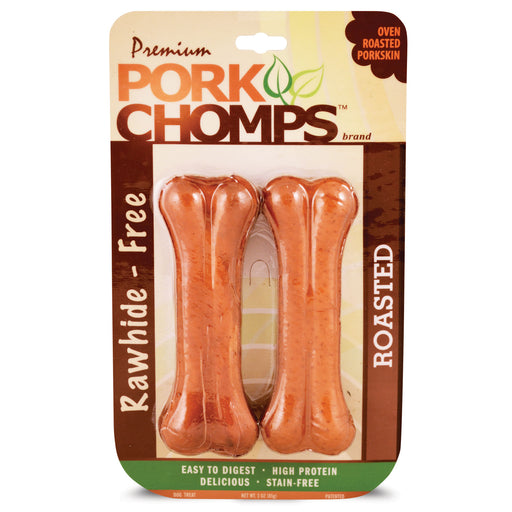 Pork Chomps Pressed Roasted Bones - 4.5" Pork Chomps Pressed Roasted Bones, 2 pk  