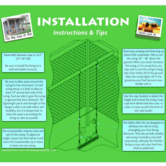 The Chicken Swing - Jeffers - Poultry Supplies > Poultry Supplies