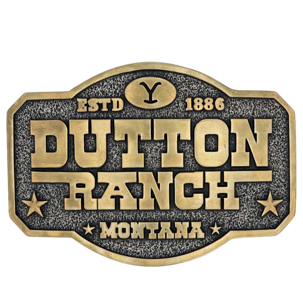Y Yellowstone Dutton Ranch Attitude Belt Buckle — Jeffers display picture 1