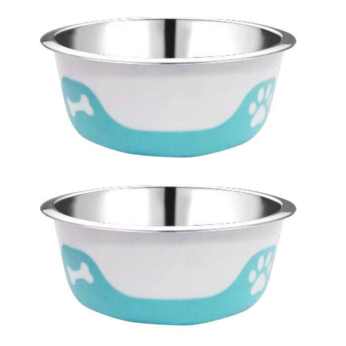 ThermoCool Insulated Pet Bowl - NP22Q-2 - Light Blue - 8 oz - 2 - 16
