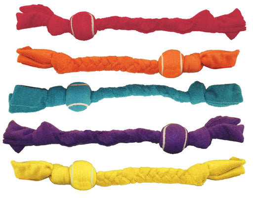 "Throw in The Towel" with Tennis Ball Dog Toy, 19"L - MREH - Assorted - 1 ct - 1