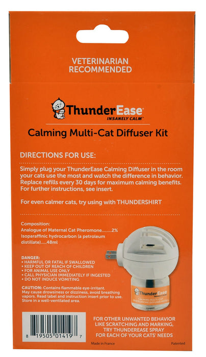 ThunderEase Multi - Cat Calming Diffuser Kit - Jeffers - Animal & Pet Supplies > Pet Training Aids