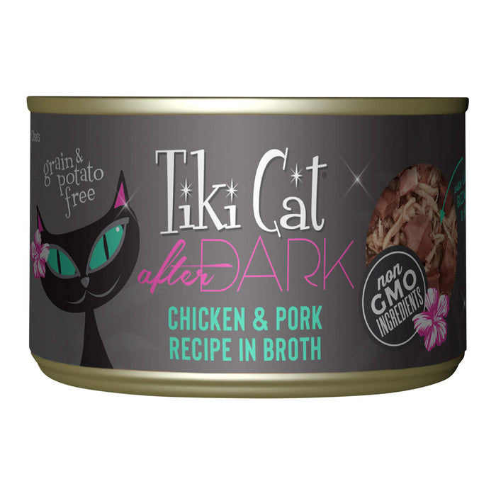 Tiki Cat After Dark Wet Cat Food, Chicken & Pork - 2PUG - 5.5oz, 8 ct - Chicken & Pork - 3